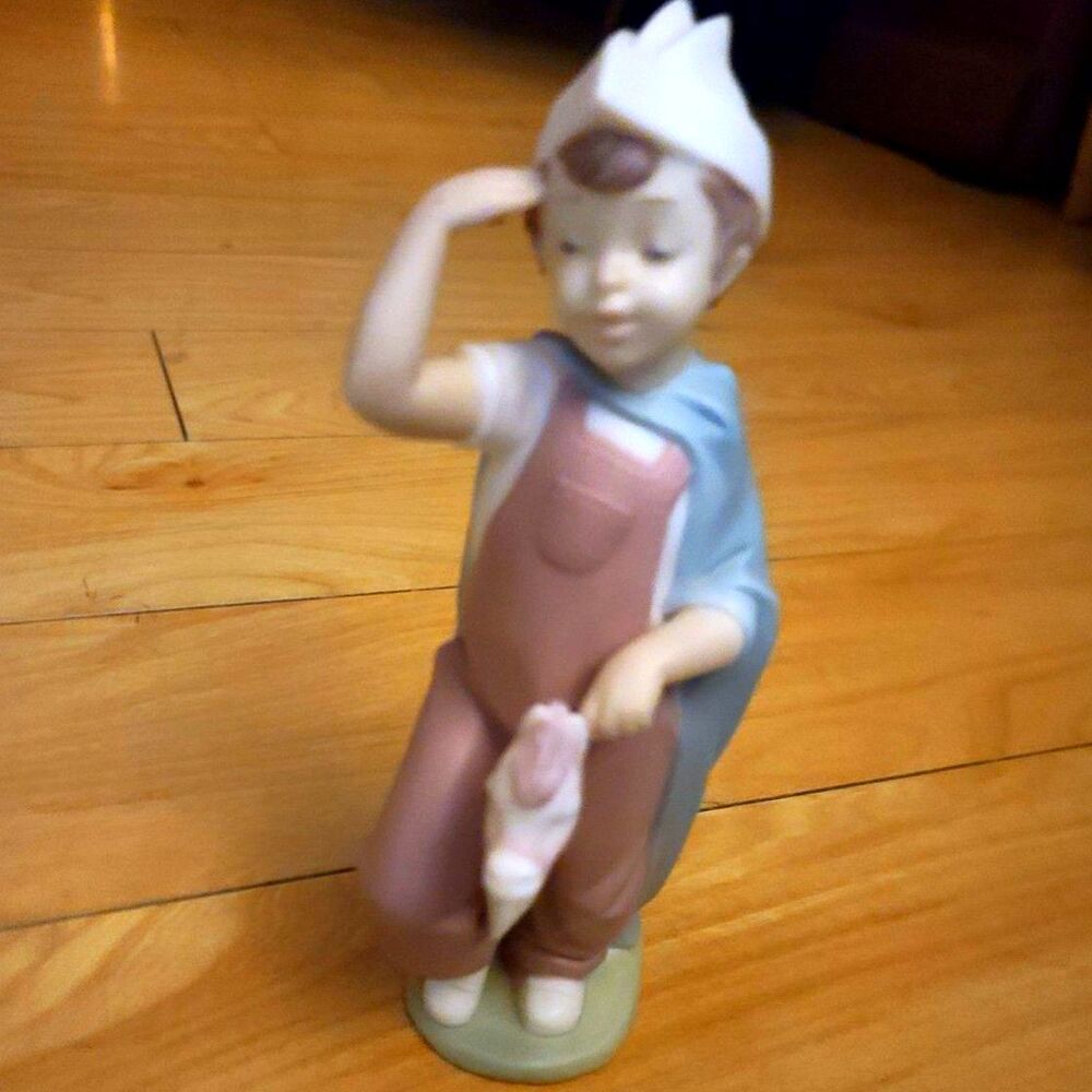 Lladro Golden Memories‎ Boy Horsing Around Vintage Daisa 1991